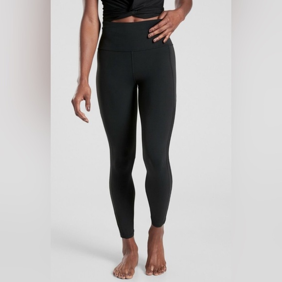 Athleta Shakti Mesh 7/8 Tight, BLACK Size XS - Picture 2 of 15